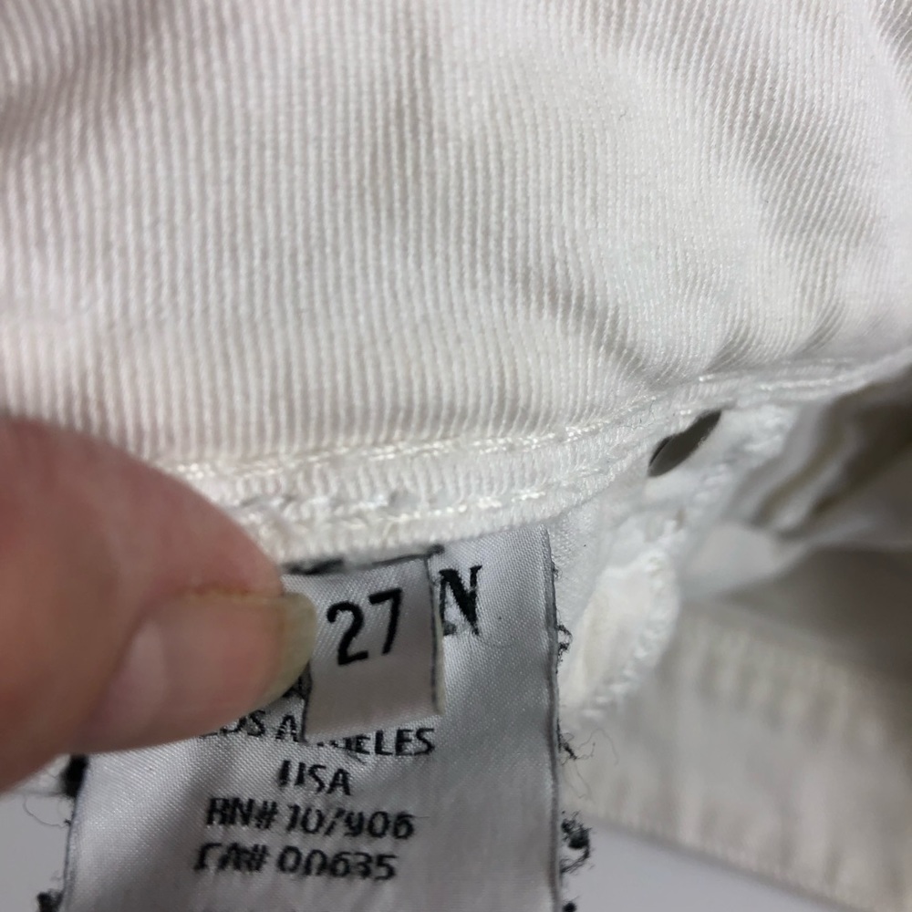 Hudson Collin Flap Skinny Stretch Jean in White 27 - Picture 4 of 8